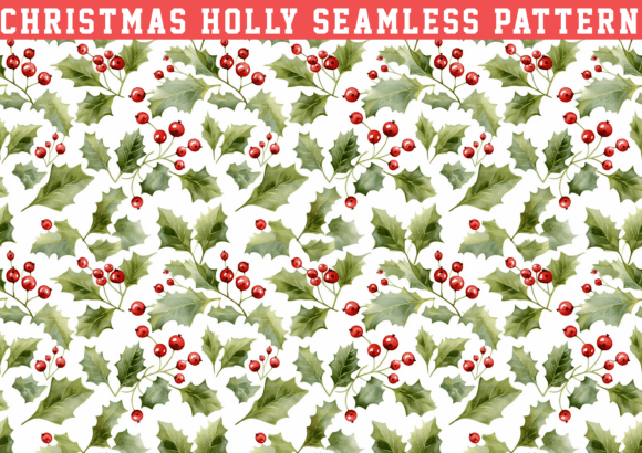 Christmas Holly Pattern: Graphics & Patterns Review