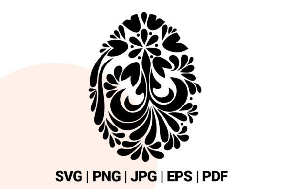 Decorative Egg SVG for Crafts and Graphics