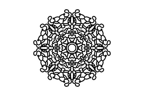Decorative Mandala Black Icon: Graphics & Icons Review