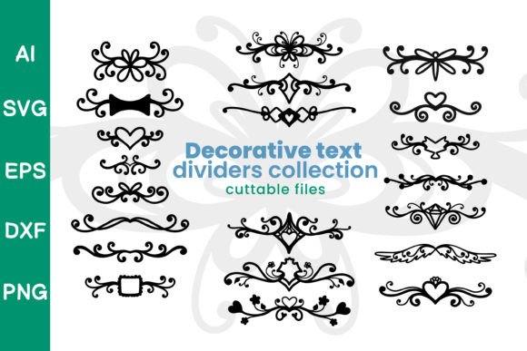 Decorative Text Divider Collection: Graphics & Elements