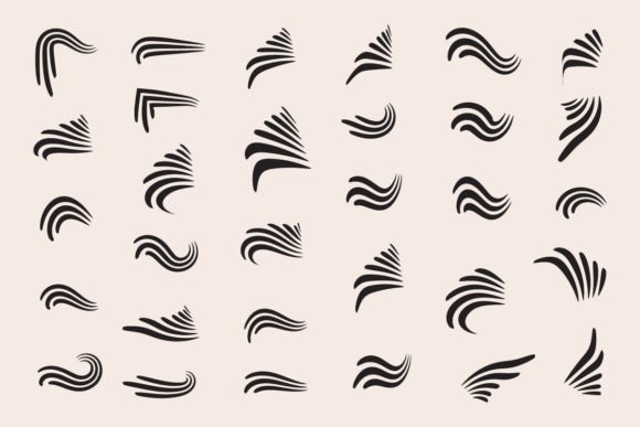 Doodle Accent Ray Burst Graphics & Decorative Elements