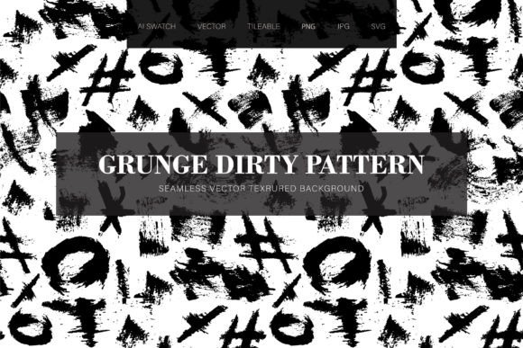 Grunge Dirty Seamless Pattern: Graphics & Patterns Review