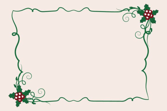 Holiday Christmas Square Border Frame Graphics Review