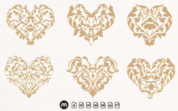 Laser Cut Love SVG Bundle for Graphics & Crafts