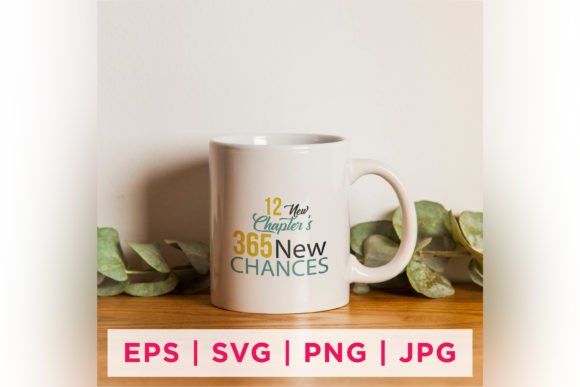 New Year Graphics for Crafts and Design