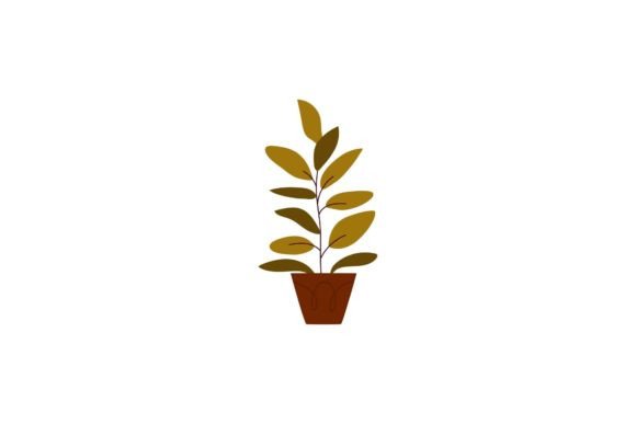 Potted Plant Decorative Icon: Graphics & Icons