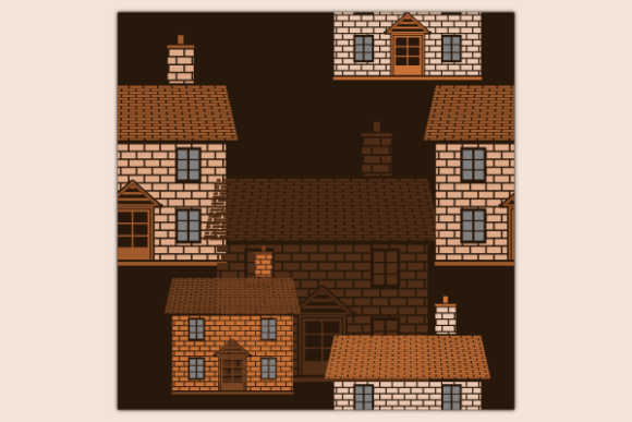 Simple English House Dark Pattern Graphics Review