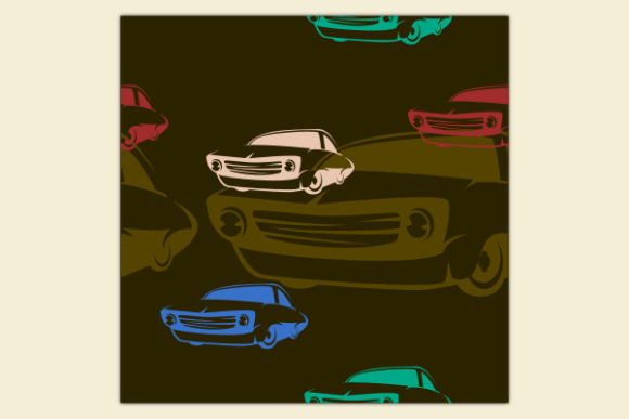 Simple Retro Car Dark Seamless Pattern Review