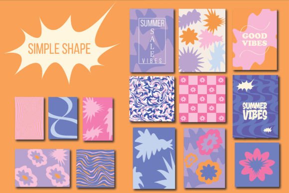 Simple Shapes Vector Design Elements for Graphics & Crafts