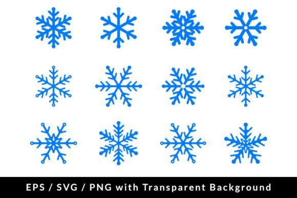 Snowflake Icon Collection SVG EPS PNG Review
