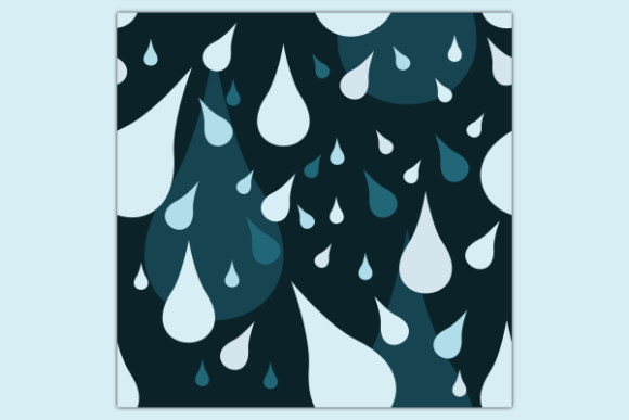Water Drops Dark Seamless Pattern: Graphics & Patterns Review