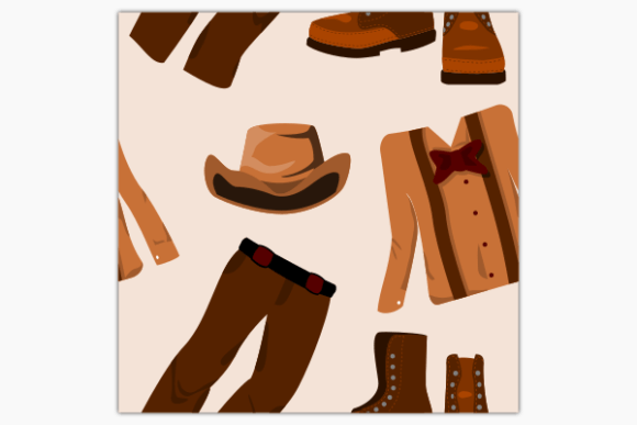 Western Vintage Clothes Seamless Pattern Graphics Review